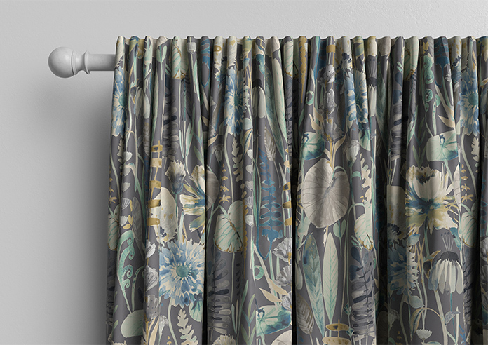 Zebedee, Teal - Made to Measure Curtains - Image 10